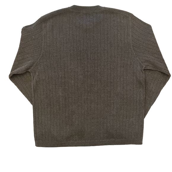 Vintage Abercrombie Fitch Y2K Sweater Mens XL Muscle Crewneck Ribbed Patch Logo - Picture 5 of 11